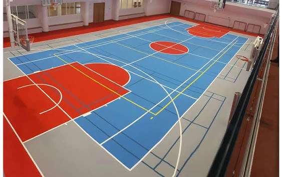 Thi công sân bóng rổ - pickleball với thảm Vinyl MIXSPORTS dày 6.0mm
